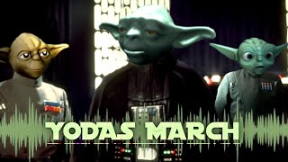 Imperial March but its LEGO Yoda Death Sounds [upl. by Nylirak]