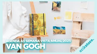 AGENDA ANUAL 2025 A5 SEMANA VISTA VAN GOGH  ErikStore [upl. by Lafleur354]