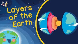 Layers Of The Earth  Structure Of The Earth Learning Videos For Kids [upl. by Ninehc75]