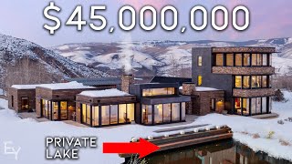 Touring a 45000000 Colorado Mega Mansion on a Mountaintop With a Private Lake [upl. by Meyers613]