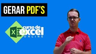 Aula 12  Como Fazer Formulário no Excel  Botão Gerar PDF com Nome do Cliente [upl. by Amadis485]