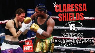 Claressa Shields vs Vanessa Lepage Joanisse FULL FIGHT July 27 2024 Simulation [upl. by Castara]