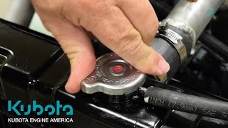 Coolant Level The right way to check it  Kubota Engine America [upl. by Orman441]