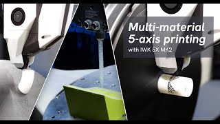 Multimaterial multiaxis 3d printing with IWK 5X MK2 [upl. by Hsima567]