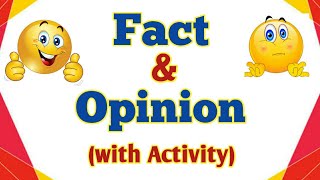 Fact and Opinion with Activity [upl. by Lasko]