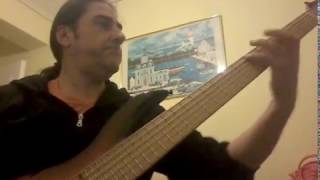 F BASS BN6 Practicing with metronome   George Zafeiriou  basschannel8242 [upl. by Ecnerwaled274]