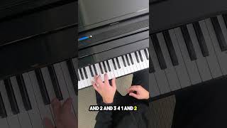 Reverse Charleston Comping Elevate Your Jazz Piano Skills Today 🎹 shorts pianotutorial [upl. by Aroz147]