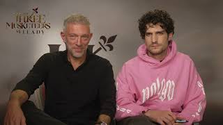 Vincent Cassel amp Louis Garrel interview on The Three Musketeers Milady [upl. by Mohandis667]