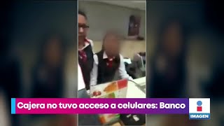 Banco responde a cliente que acusó de robo a cajera  Noticias con Yuriria Sierra [upl. by Magena]