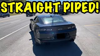 We Straight Piped a 2021 Chevy Camaro RS 36L V6 [upl. by Sakovich503]