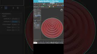 Creating Ripple Effects with 3ds Max Using the Ripple Modifier on Smooth Surfaces shorts 3dsmax [upl. by Casper]