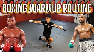 Boxing Warmup Routine amp Dynamic Stretches   Fight News [upl. by Yacano]