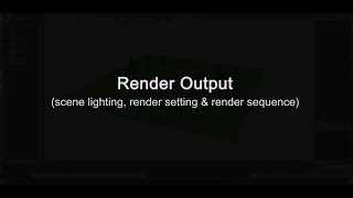 Rendering a scene in Maya  scene lighting render settings amp render sequence [upl. by Fai150]