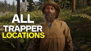 Red Dead 2 All Trapper Locations [upl. by Valerian873]