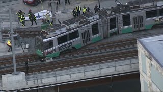 Passengers describe Green Line derailment near Lechmere Station [upl. by Oiluig182]