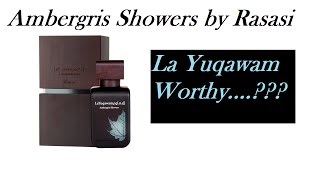 Rasasi Ambergris Showers EDP  Really unique [upl. by Sackey]