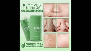 🔴Green Tea Mask Remove Blackheads Cleansing Solid Mask Acne Cleansing Moisturizing Whitening‼️ [upl. by Particia]