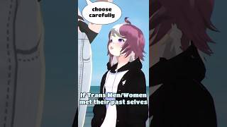 🏳️‍⚧️ TRANS WOMENMEN Talking to their past self transwoman transwomen transman transfeminine [upl. by Gwenore]