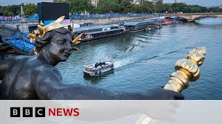 Paris 2024 Olympics Men’s triathlon postponed over poor water quality  BBC News [upl. by Iborian]