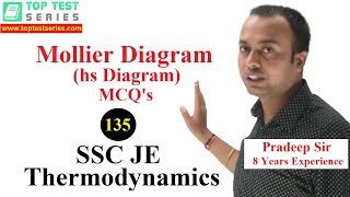 Mollier Diagram hs Diagram Questions in Hindi Thermodynamics SSC JE Classes 135 Mechanical [upl. by Kinnie]