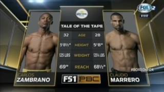 Claudio marrero vs Zambrano ko [upl. by Lessard]