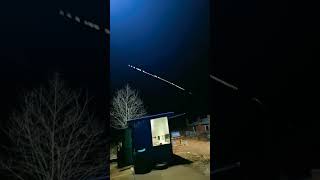 Elon Musks Starlink satellite stunning view from India and China Border 🛰️📡 [upl. by Kcod]