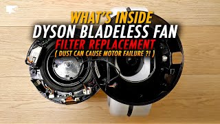 Dyson Bladeless Fan filter replacement and disassembly  odear [upl. by Arekat217]