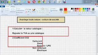 Législation sociale et fiscale  Avantage toute nature  Voiture de société [upl. by Harlamert]