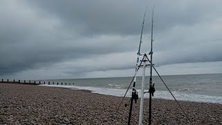 SEA FISHING UK  SHORE FISHING FOR PLAICE FISHING IN EASTBOURNE AT LANGNEY POINT [upl. by Edahsalof]