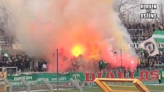 BSG Chemie Leipzig 04 Chemnitzer FC 17112013  Choreos Pyro amp Support [upl. by Starinsky]