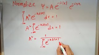 Example for NORMALIZATION and EXPECTATION VALUE  Quantum Mechanics 31 [upl. by Ulick349]