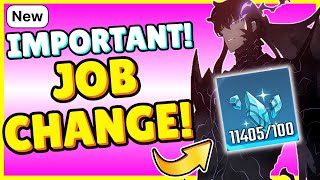 IMPORTANT NEW JOB CHANGE SAVE YOUR RUNES Solo Leveling Arise [upl. by Madella]