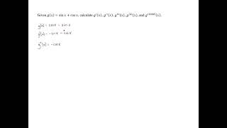 Derivatives of Trigonometric Functions  Problem 1 [upl. by Lipson946]