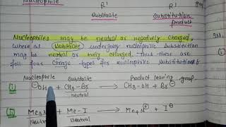 Aliphatic nucleophilic substitution  Organic chemistry Msc 1st semester [upl. by Myra]