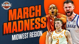 March Madness 2024 Predictions  Analysis  Midwest Region 🏀  NCAA Tournament [upl. by Toma955]