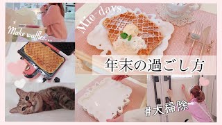 57 年末猫に監視されながらの年末の大掃除ワッフル作り年賀状準備♡いっぱい猫 [upl. by Pepito]