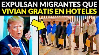 EEUU EXPULSA MIGRANTES QUE VIVÍAN GRATIS EN HOTELES [upl. by Castor170]