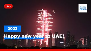 Watch fireworks in Dubai and Ras Al Khaimah as the UAE welcomes 2023 [upl. by Finzer]