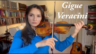 Gigue Veracini with guitar accompaniment Violin with guitar and baroque bow Music for your soul [upl. by Cates]