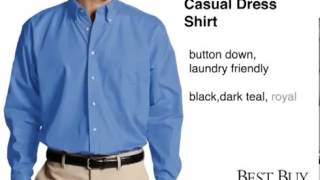 Casual Long Sleeve Dress Shirts  For Mens and Womens  Best Buy Uniforms [upl. by Nerral]