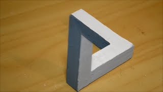 Impossible Triangle  3D Illusion Made Using Wood [upl. by Alodie28]