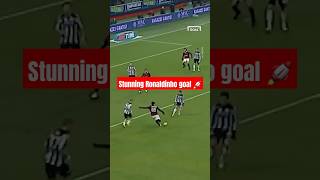 RONALDINHO scores AMAZING GOAL into TOP CORNER 🎯 shorts football soccer [upl. by Lewie]