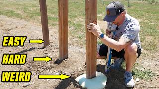 We Test 3 Ways To Set A Fence Post 1 Winner [upl. by Llerad]