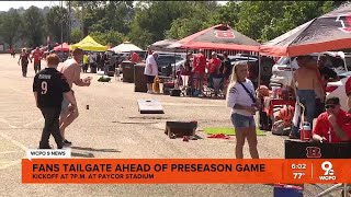 Cincinnati Bengals fans tailgate ahead of first preseason game of 2024 season [upl. by Treblig303]