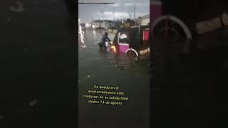 se quedo atascado en el encharcamiento de culturas Chalco lacomunidaddelbuho chalco noticias [upl. by Denman345]