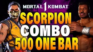 MK1 Scorpion Combos  MK1 Scorpion Combo Guide [upl. by Raffaello]