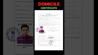 🚨DOMICILE CERTIFICATE For WBJEE Counselling 2024✅  WBJEE Domicile  WBJEE Counselling Process 2024📝 [upl. by Lek]