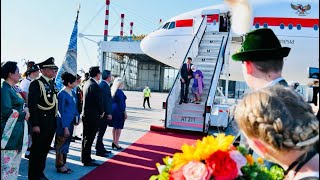 Presiden Jokowi dan Ibu Iriana beserta Rombongan Tiba di Munich Jerman 26 Juni 2022 [upl. by Elletnahs]