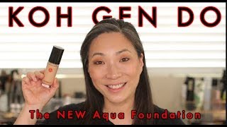 KOH GEN DO  The NEW Aqua Foundation WearTest and Review [upl. by Eissak]