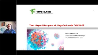 Cribado Test disponibles para el diagnóstico de COVID 19 FarmacéuticosFormación [upl. by Isdnil]